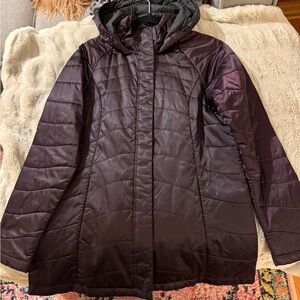 North Face Women's Quilted Hooded Jacket - Purple
